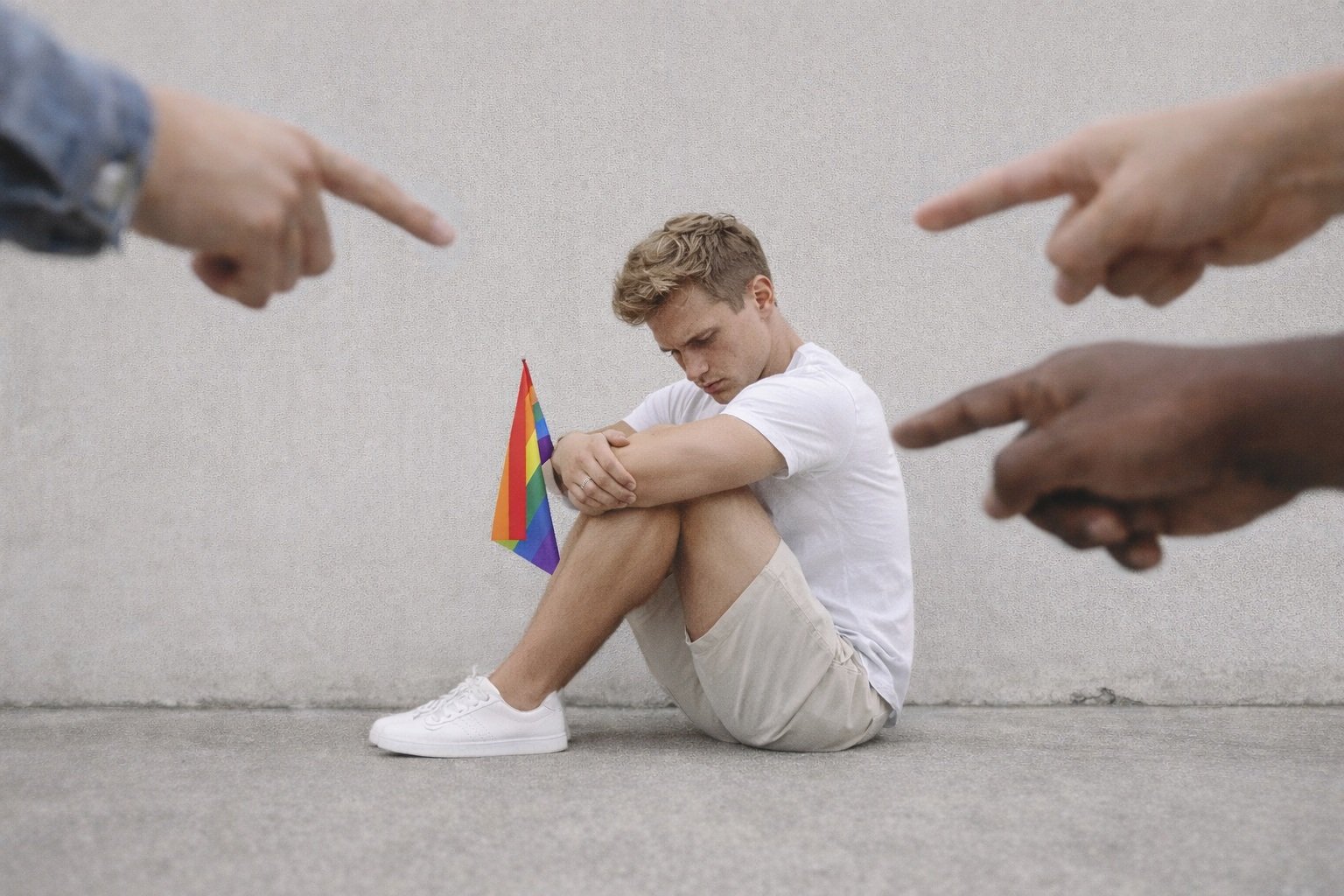 hombres gay señalado por otro